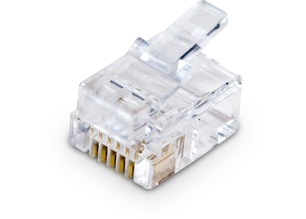 Order RJ12 Plug for flat cable Photo of RJ12 Plug for flat cable