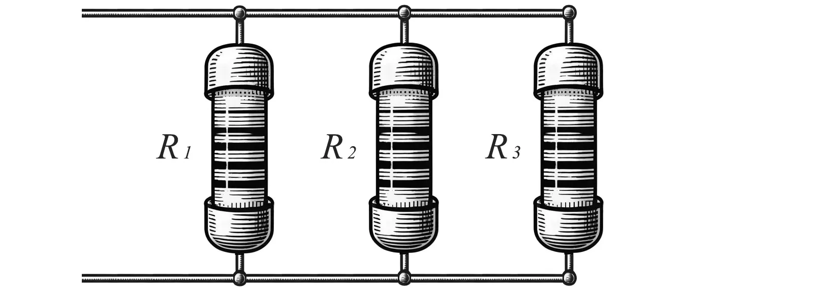 illustration of resistors in parallel